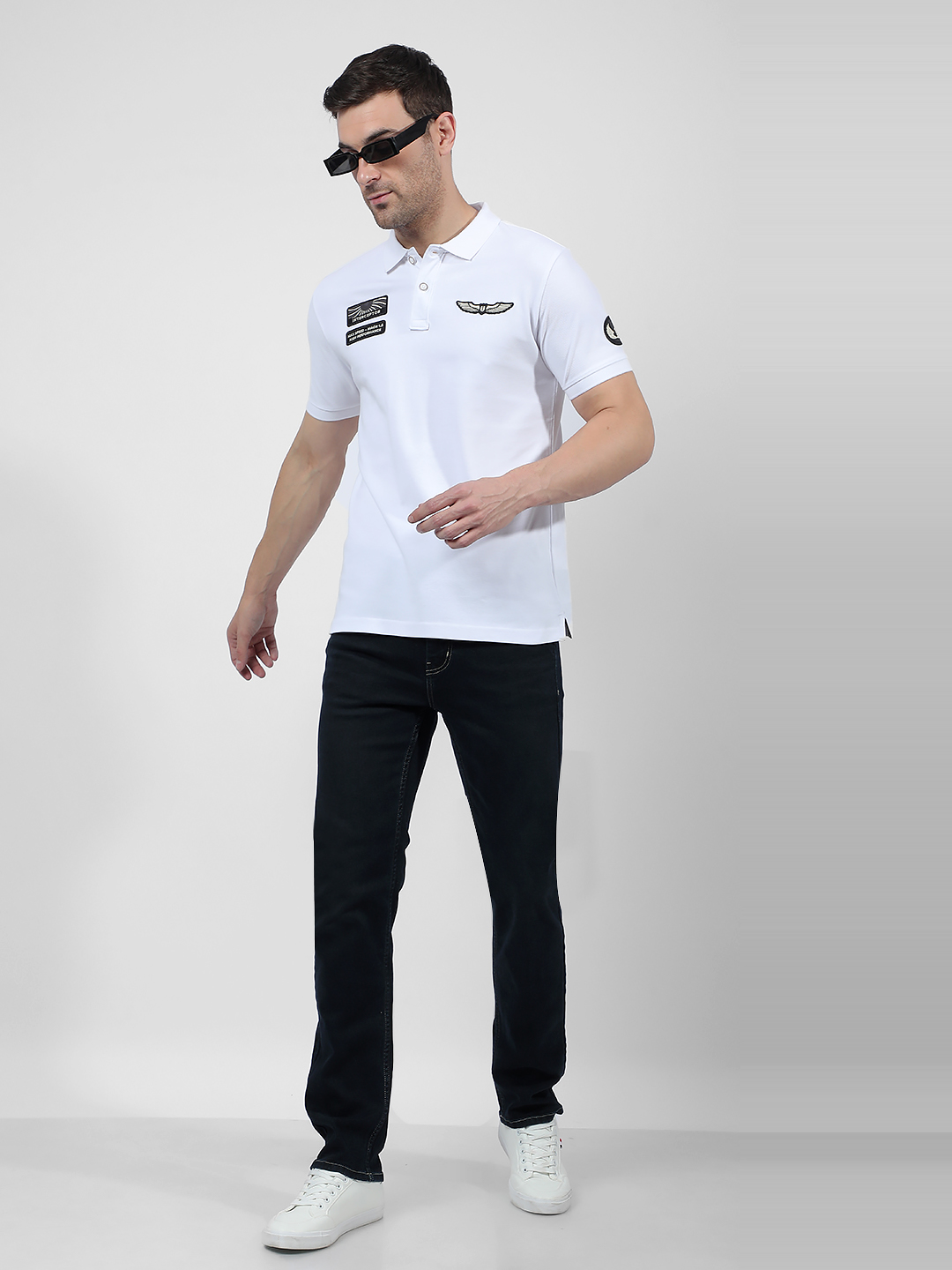 Numero Uno Men's Short Sleeve Regular Fit White Polo T-Shirt